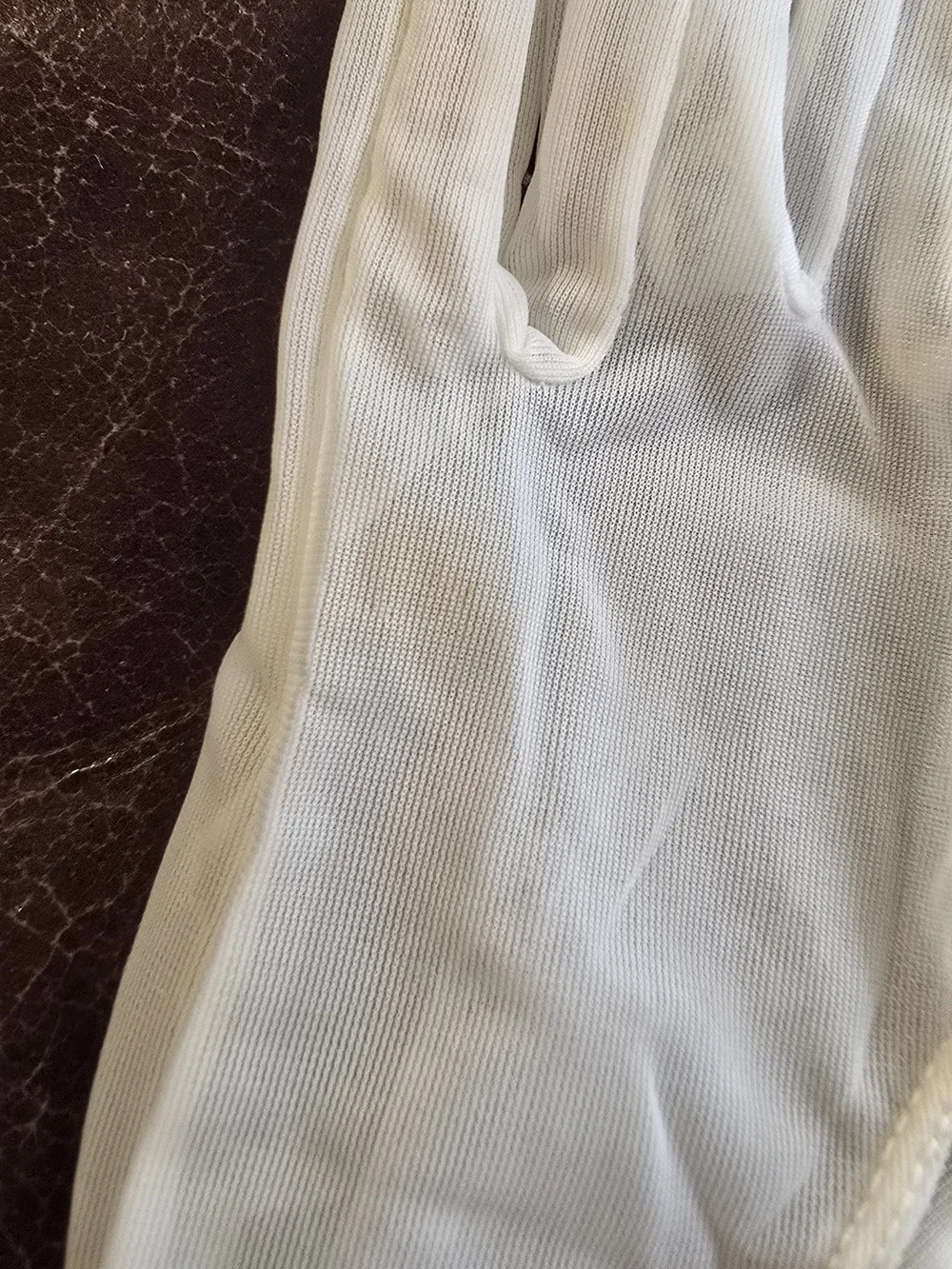 Vintage Set of Sheer KAYSER Ruffled Gloves - Pink & Ivory Pair